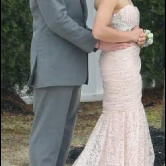 Blush Prom Dress - Picture 1 of 4